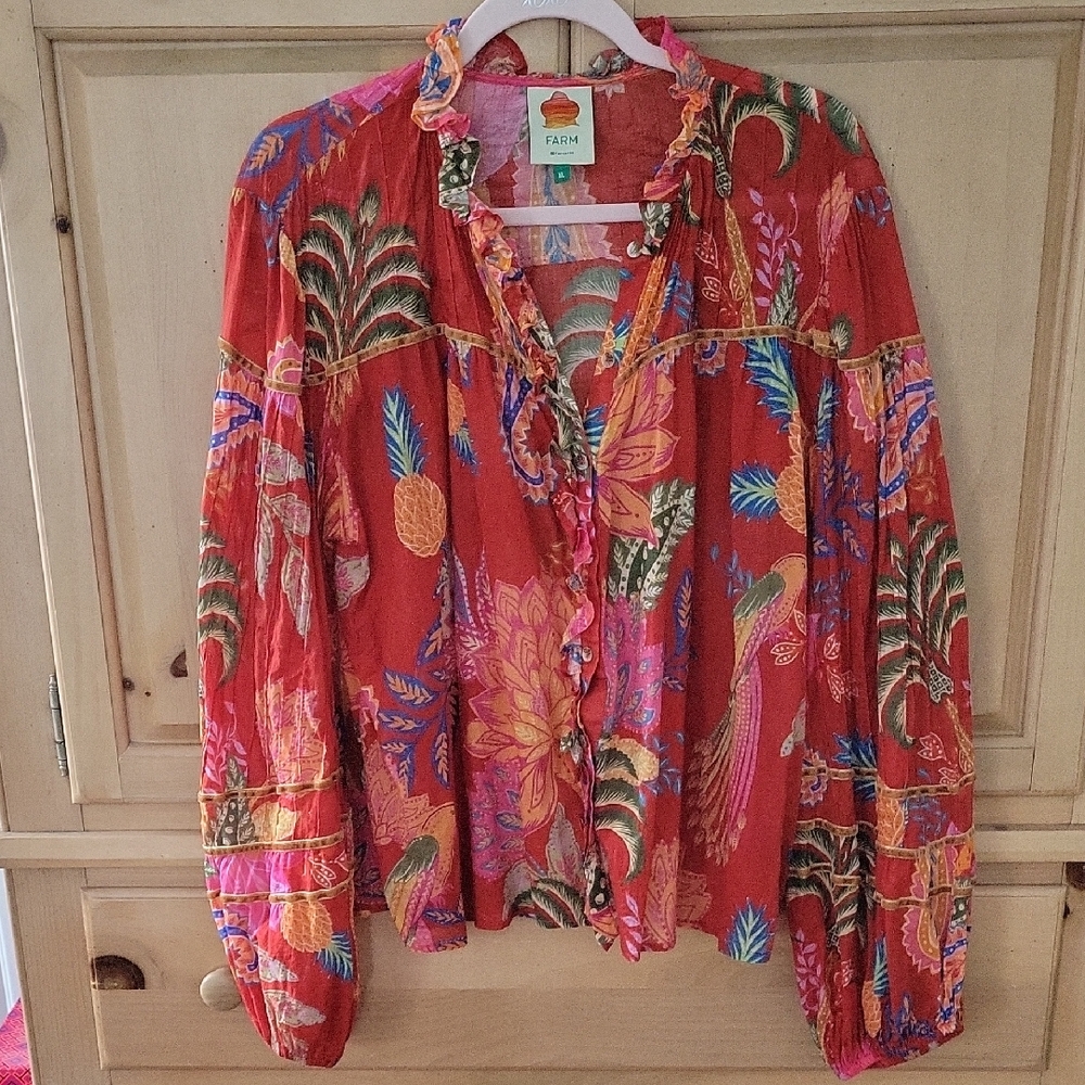 FARM Rio Women's Vibrant Mystic Bush Blouse